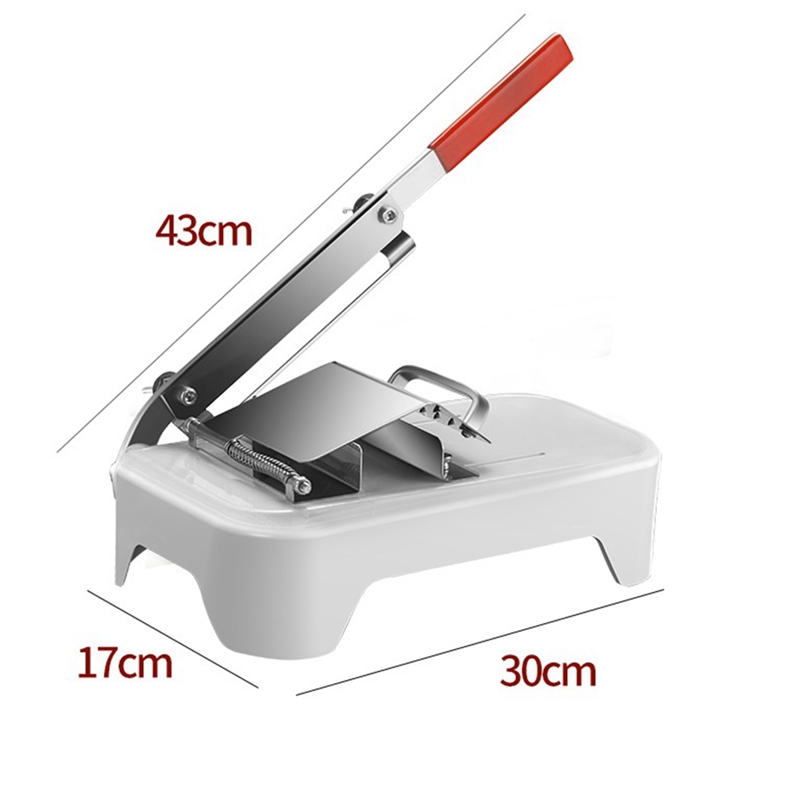 Meat Slicer Machine - Manual Freeze Meat Slicer, Stainless Steel