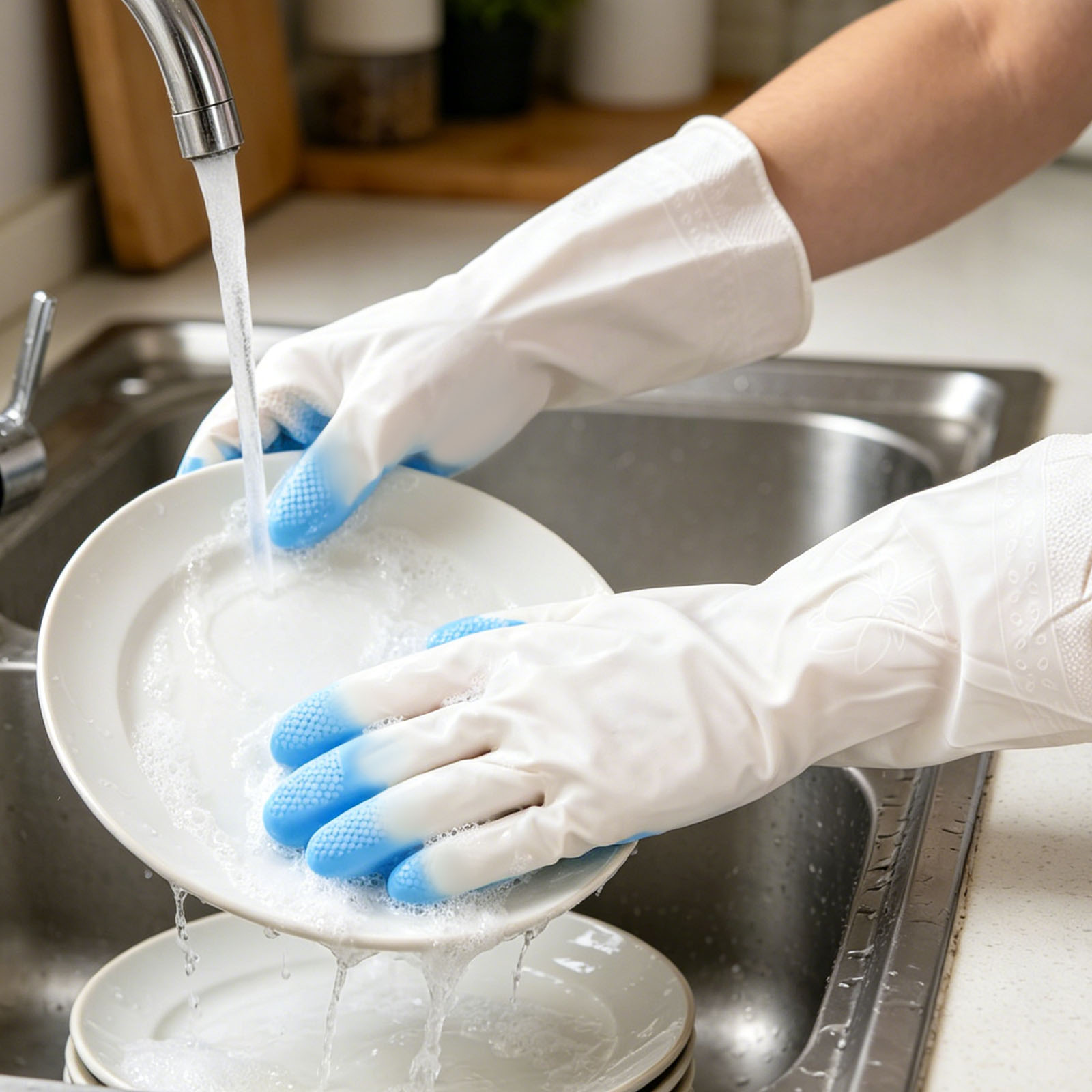 Commercial Kitchen Gloves - Kitchen Gloves Reusable Household Cleaning Gloves
