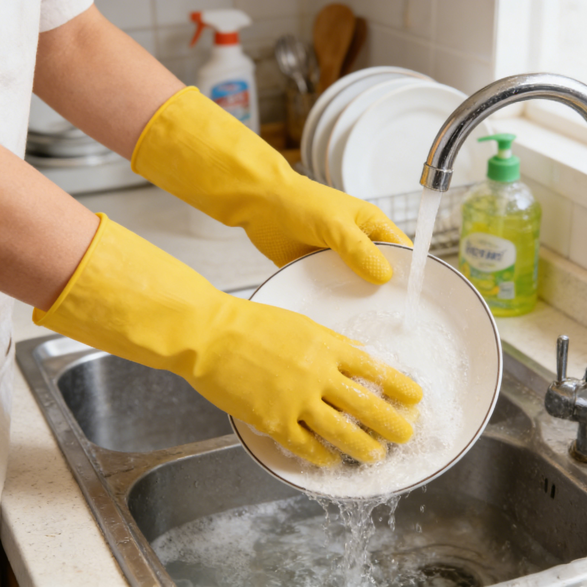 1-10PCS Latex Gloves Housework - Commercial Kitchen Gloves recensie en prijs