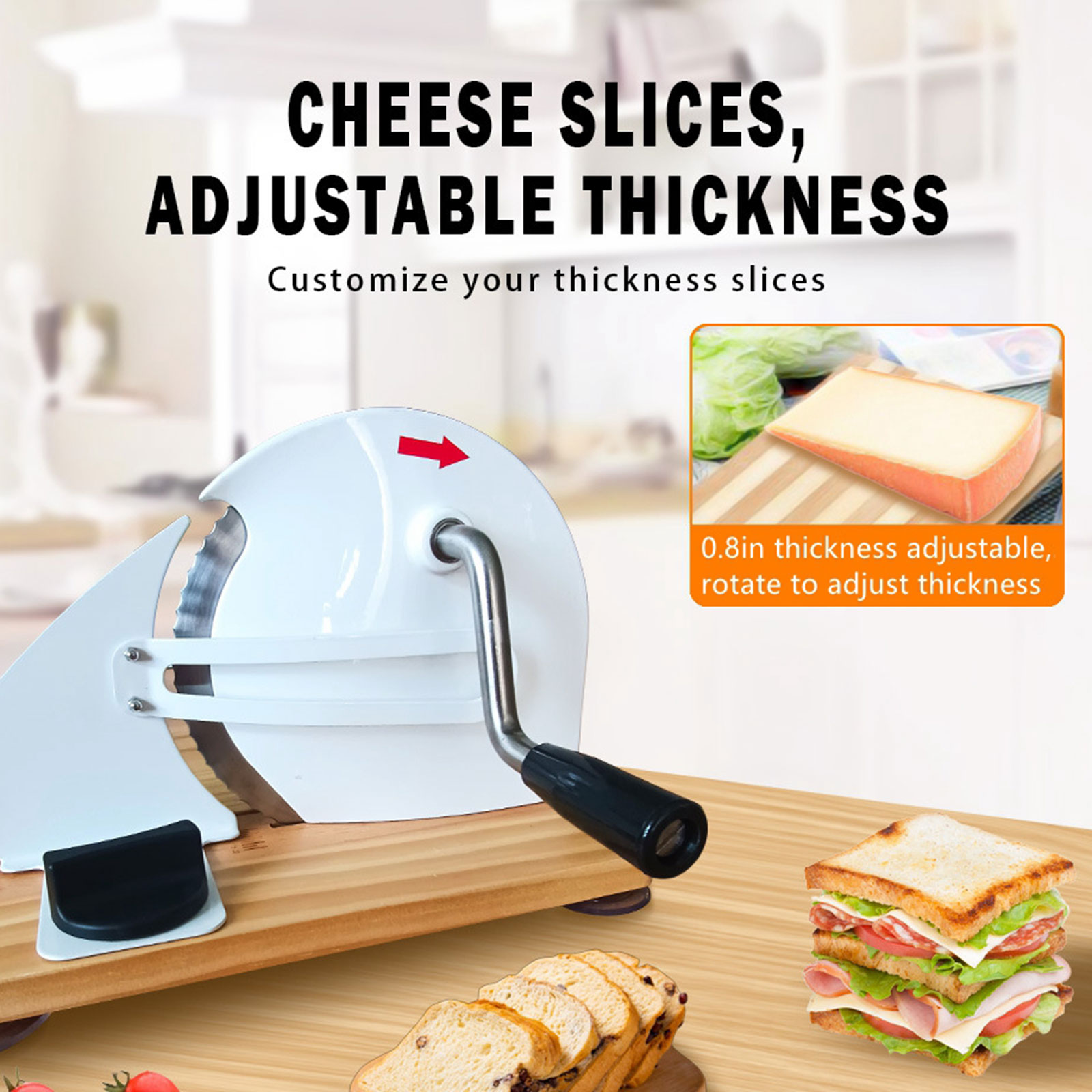 Bread Slicer Adjustable Thickn - Commercial Bread Slicer recensie en prijs