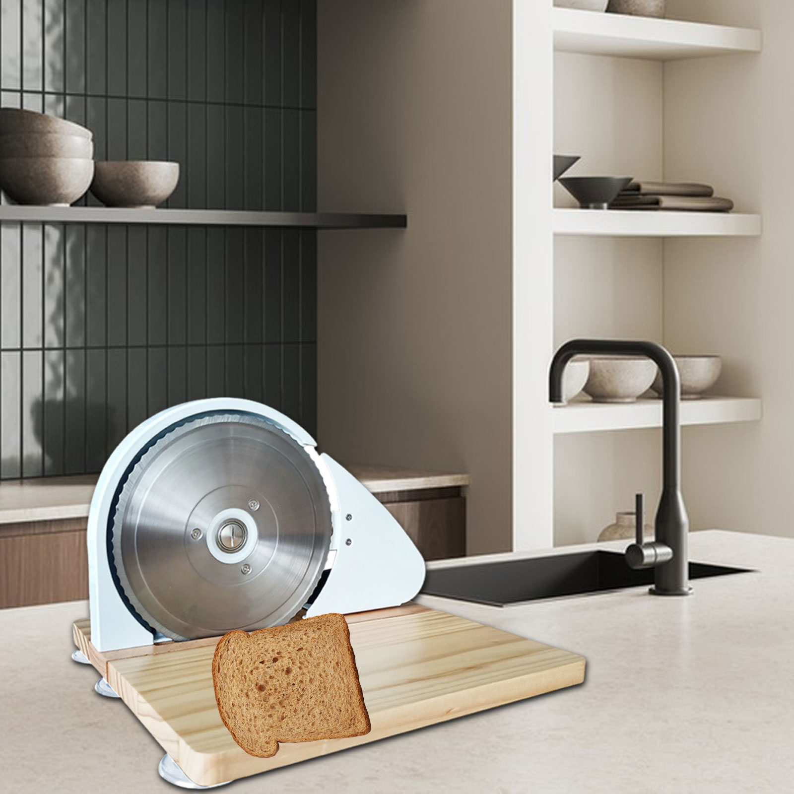 Bread Slicer Adjustable Thickn - Commercial Bread Slicer recensie en prijs