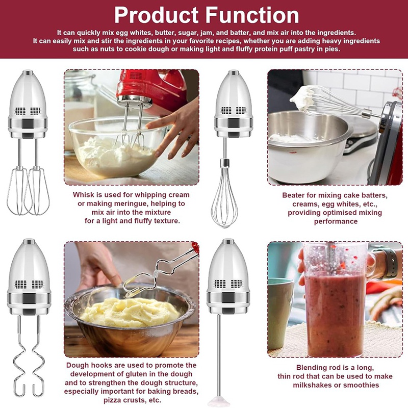 Hand Mixer Attachments Beater, - Commercial Kitchenaid recensie en prijs