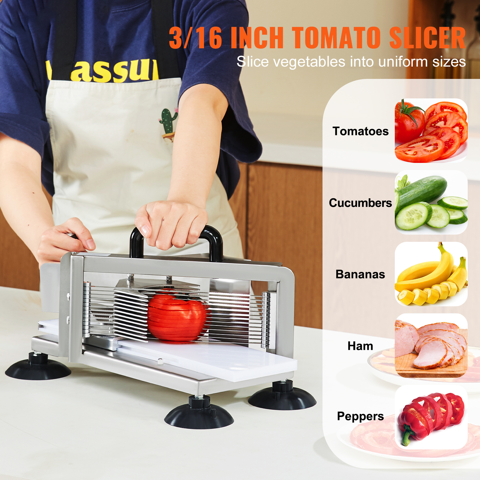 SucceBuy Tomato Slicer 3/16 in - Meat Slicer Machine recensie en prijs