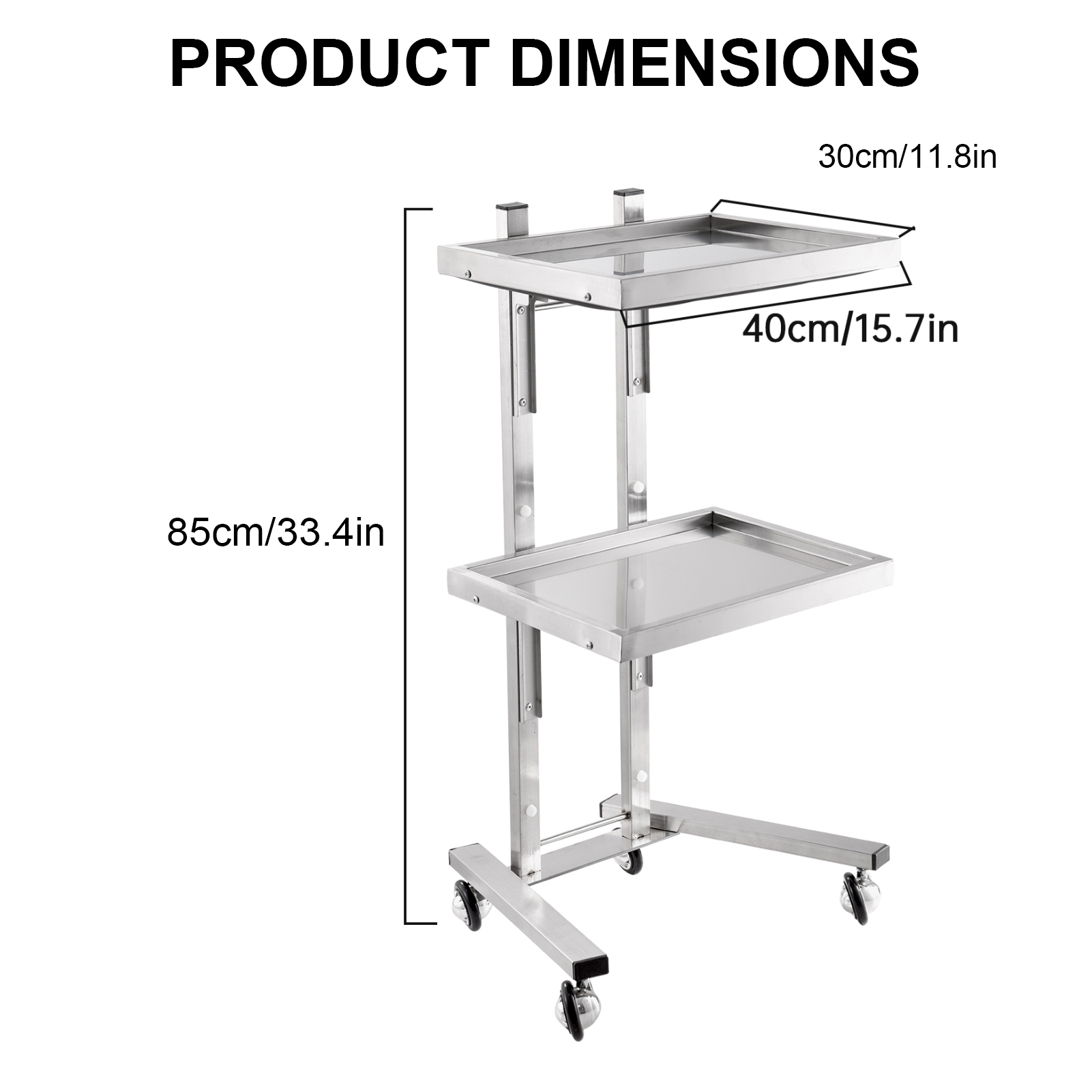 2 Tier Salon Rolling Cart | Ro - Commercial Kitchen On Wheels recensie en prijs