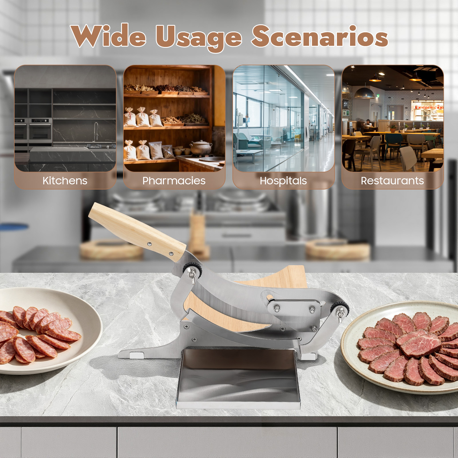 Stainless Steel Manual Meat &  - Meat Slicer Machine recensie en prijs