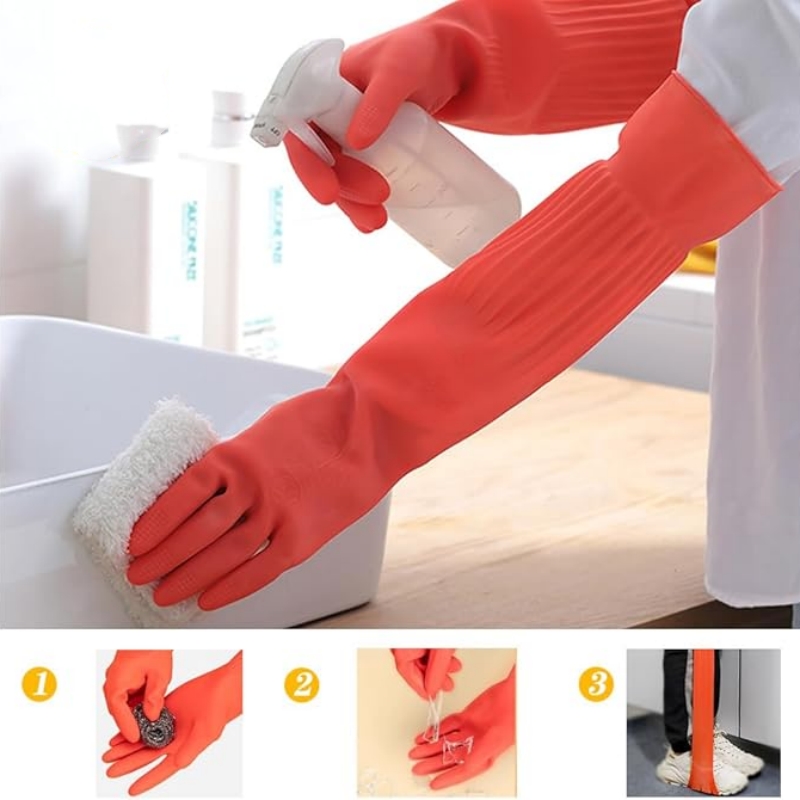 45CM Extra-Long Rubber Cleanin - Commercial Kitchen Gloves recensie en prijs