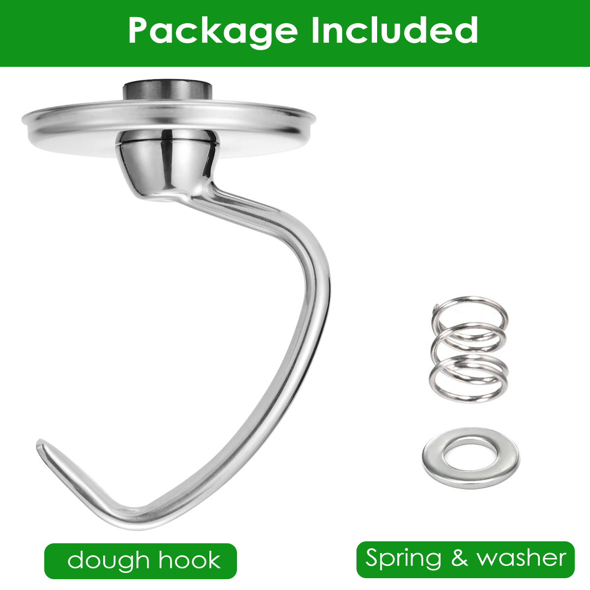 Stainless Steel Dough Hook Wit - Commercial Kitchenaid recensie en prijs