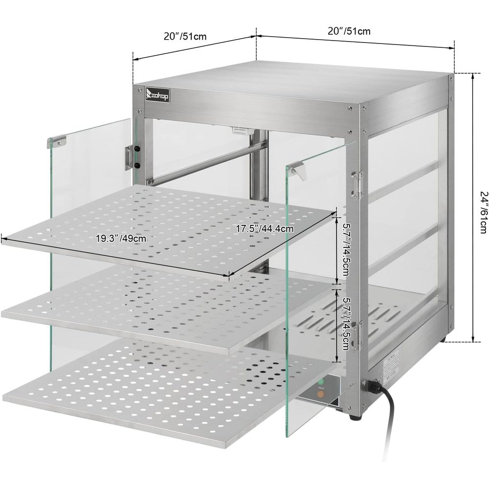 3 Tier Commercial Countertop P - Commercial Kitchen Parts & Service recensie en prijs