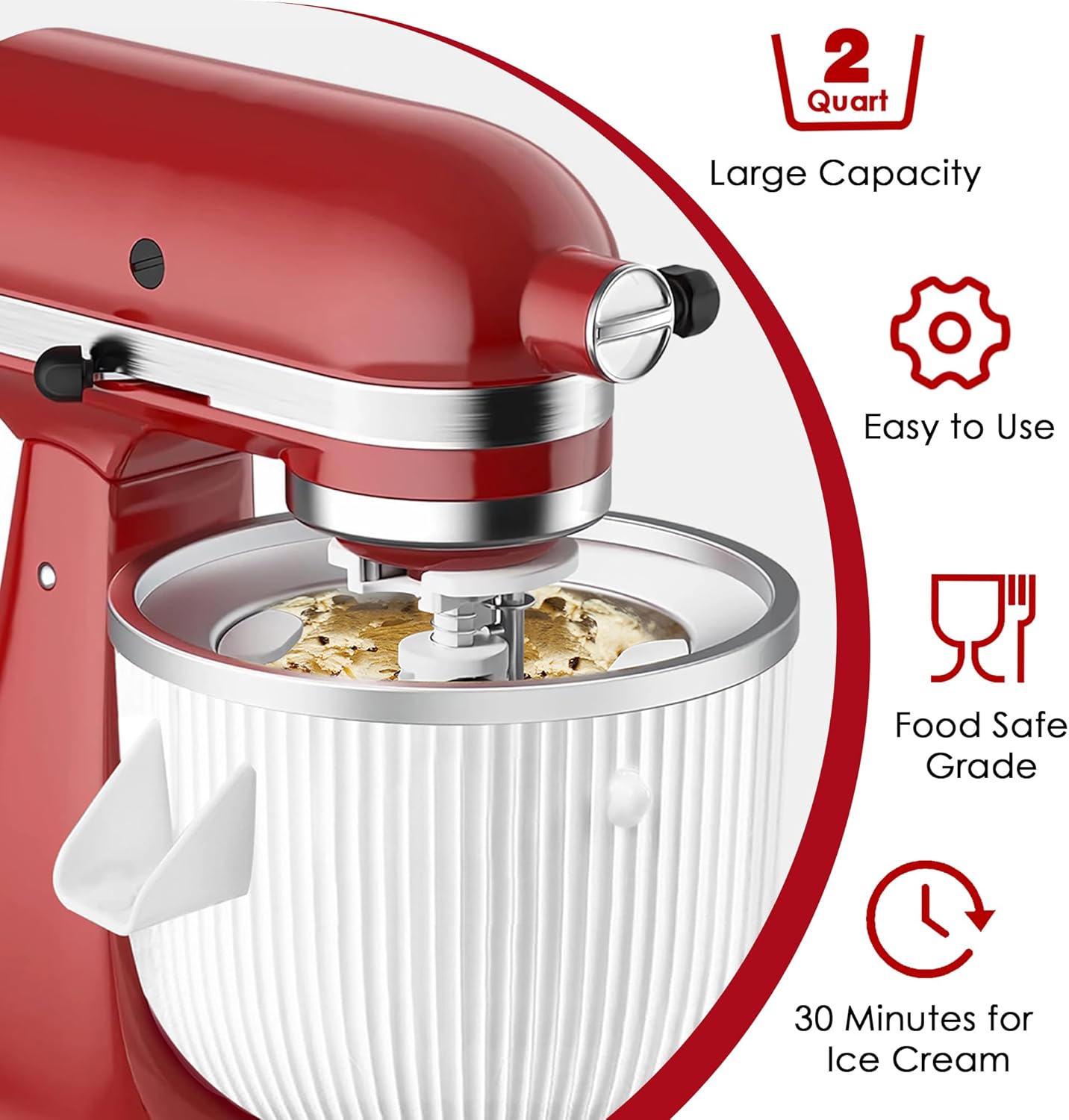 Ice Cream Maker Attachment for - Commercial Kitchenaid recensie en prijs