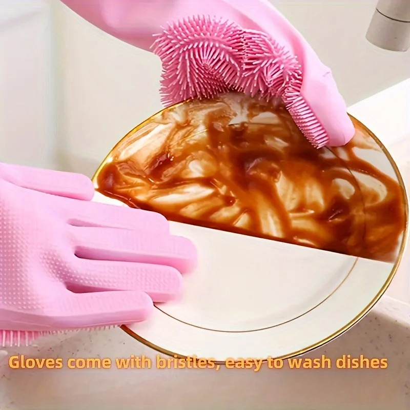 Silicone Dishwashing Gloves, M - Commercial Kitchen Gloves recensie en prijs