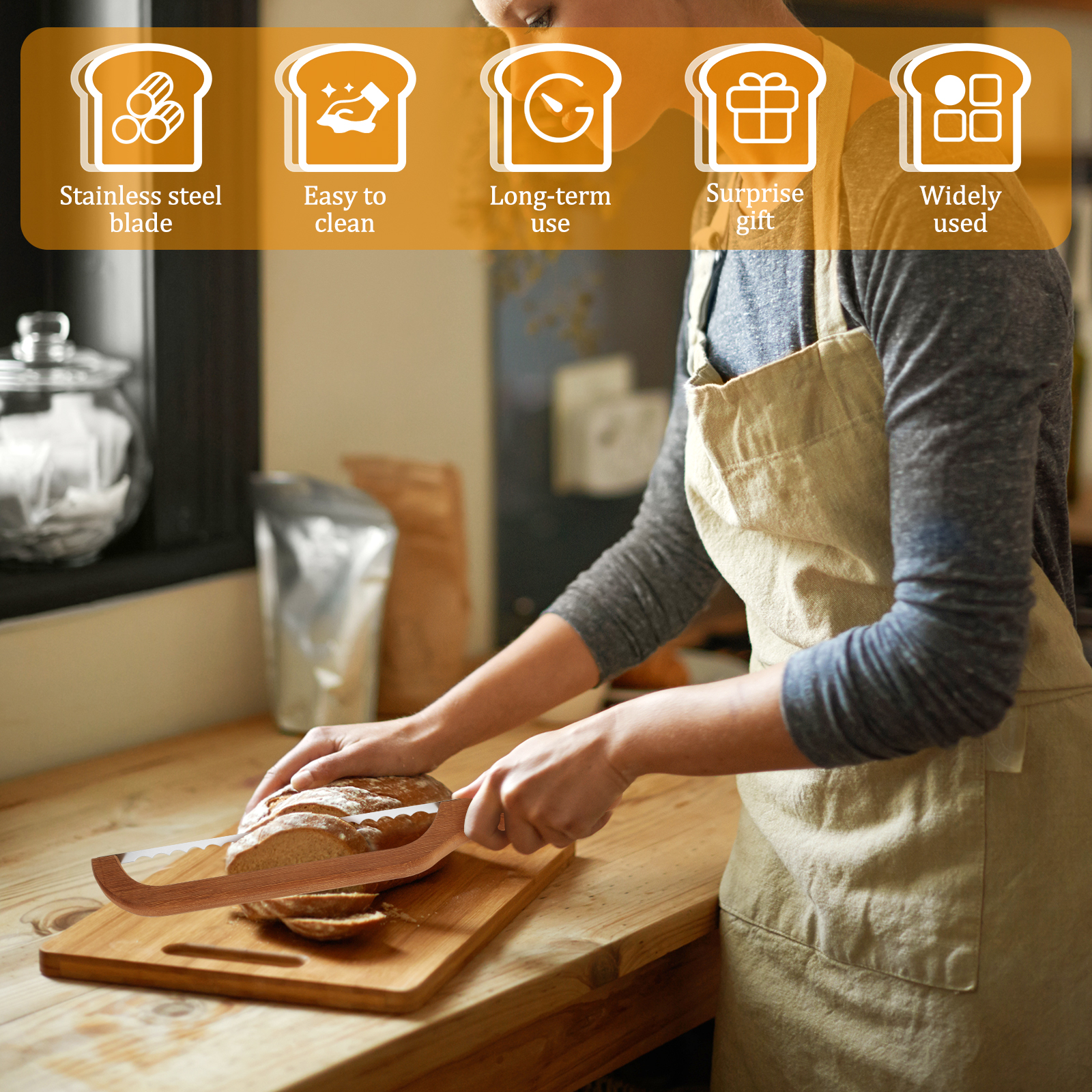 Bread Bow Cutter Serrated Bage - Commercial Bread Slicer recensie en prijs